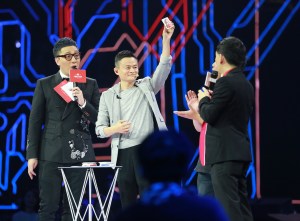 Alibaba founder Jack Ma takes part in a game during a gala on Nov. 10.