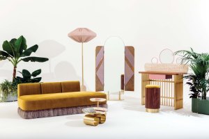 Fendi wants to make you happy. The Roman Maison has paired with architect Cristina Celestino to design furnishings for their “traveling VIP Room,” dubbed The Happy Room. The Art Deco-meets-the-Fifties collection will be unveiled under the Design Miami tent.
