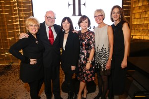 Ex-Elizabeth Arden executive Laurie Dowley, Parlux president Donald J. Loftus, Pamela Baxter, president of North America for Christian Dior Terry Darland, group president of Estee Lauder Thia Breen, and Cathy O’Brien attend The Fragrance Foundation Circle of Champions.