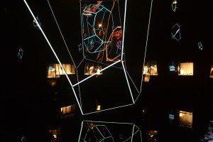 The atmosphere at the exhibition.