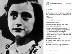 Sarah Silverman reacts to the U.S. election on Instagram.