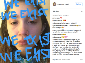 Rowan Blanchard reacts to the U.S. election on Instagram.