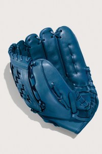 The colorful baseball gloves speak to the brand’s history.