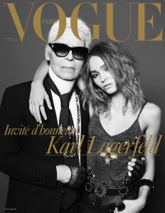 The cover of the Vogue Paris December 2016/January 2017 issue lensed by Hedi Slimane.