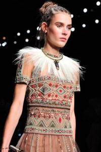 Valentino’s ode to tribal Africa was decried by social media critics, spring 2016.
