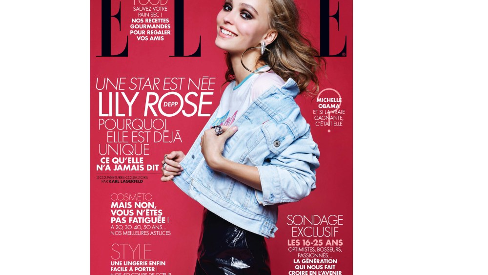 Lily-Rose Depp on the cover of Elle France