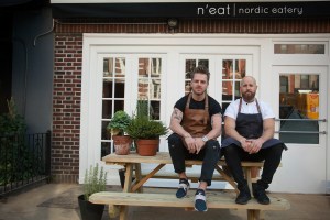 Gabriel Hedlund and restaurateur Mathias Kær