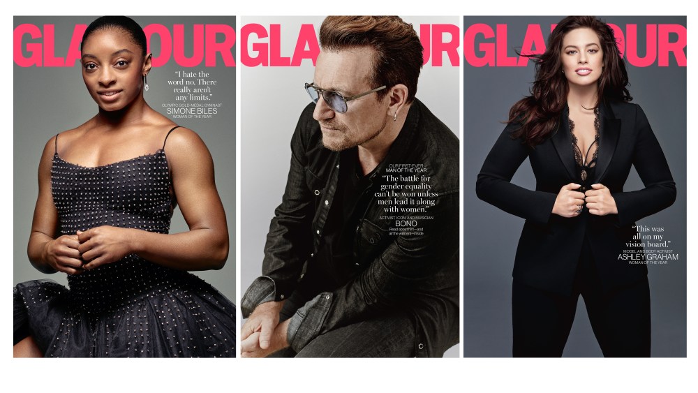Glamour's December covers.