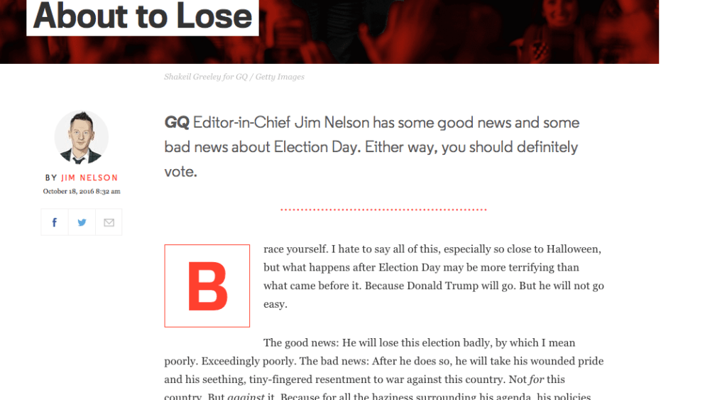 GQ and Other Magazines Grapple With Flubbed Trump Coverage