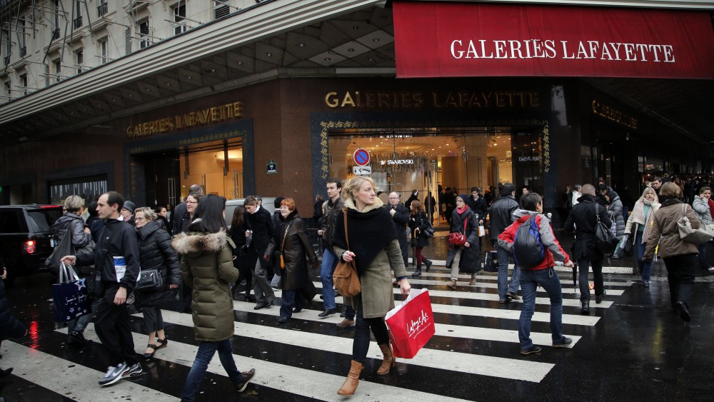 Europe Christmas Shopping, Paris, France