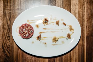 Carne Cruda – almond, coriander flower & pine bud syrup from the dolomites.