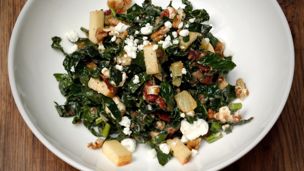 A black kale salad.