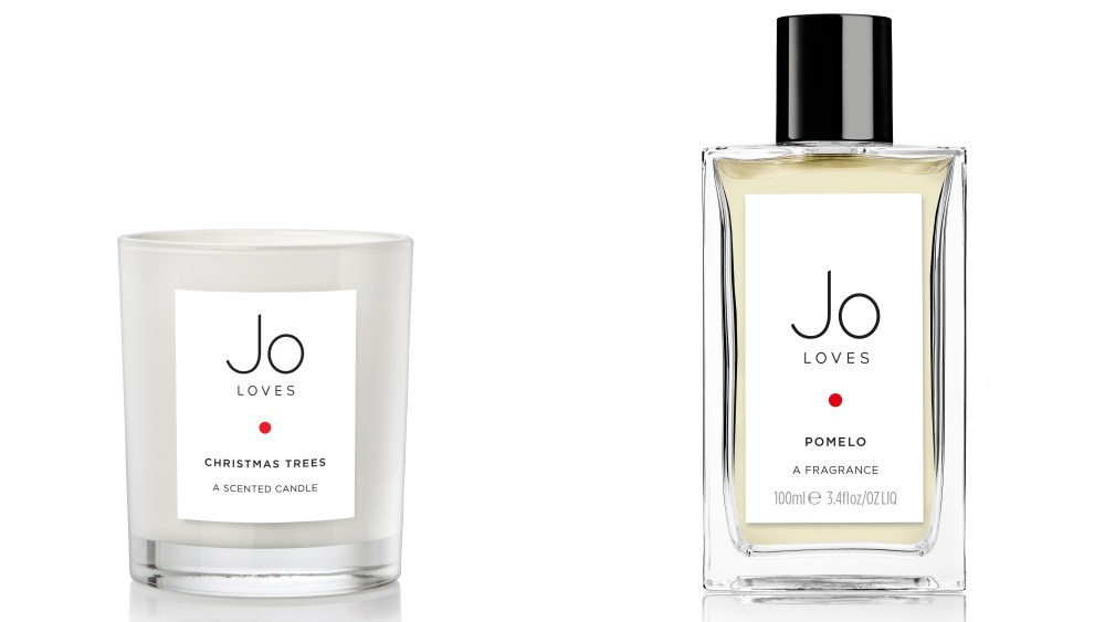 Jo Loves’ Pomelo fragrance and Christmas Trees scented candle.