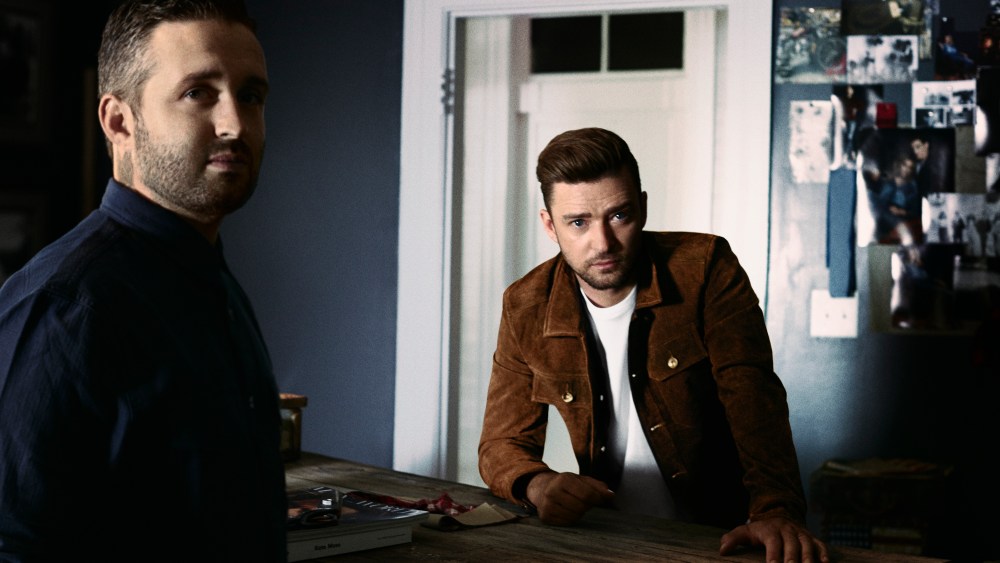 Justin Timberlake in a Gilt exclusive, with Trace Ayala