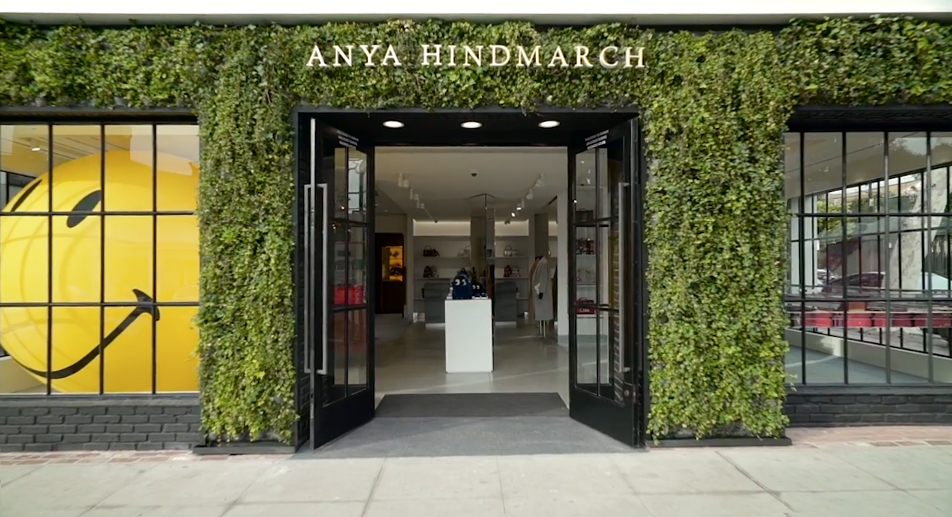 Anya Hindmarch's new Melrose Place boutique.
