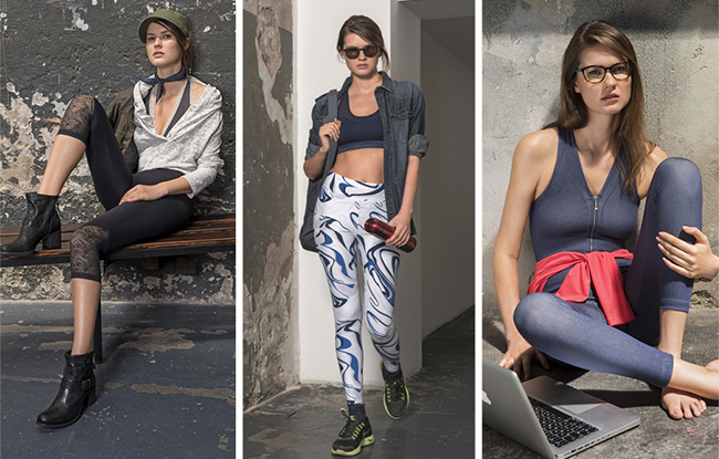 Looks from the Lycra Moves Athleisure Capsule collection.