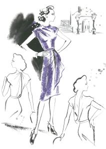 Alled costume sketch