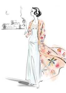 Alled costume sketch