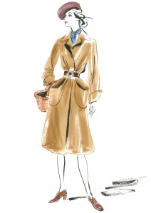 Alled costume sketch