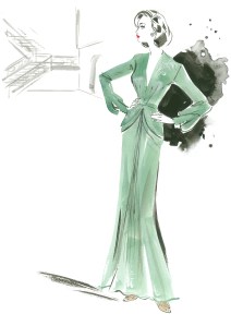 Alled costume sketch