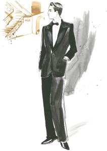 Alled costume sketch