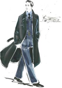 Alled costume sketch