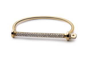 Miansai gold thin screw cuff