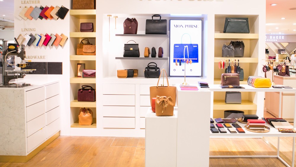 The Mon Purse space in Selfridges.