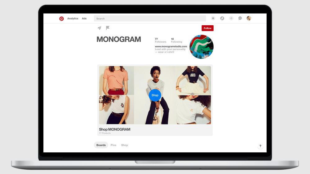 Pinterest Business Page