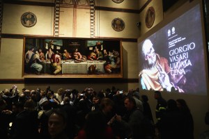 Giorgio Vasari's Last Supper Painting Unveiling Ceremony.