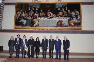 Giorgio Vasari's Last Supper Painting Unveiling Ceremony.