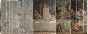 Giorgio Vasari's Last Supper Painting before the restoration.
