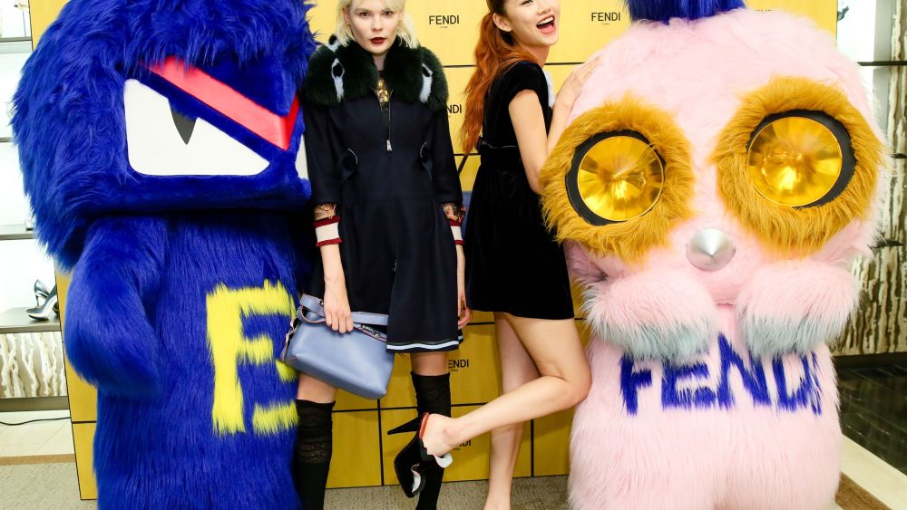 Alexandra Elizabeth and Hoyeon Jung with Fendirumi.