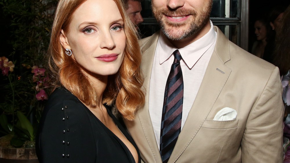 HFPA and InStyle Miss Golden Globe 2017 party Jessica Chastain and Gian Luca Passi de Preposulo