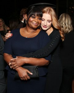 HFPA and InStyle Miss Golden Globe 2017 party Octavia Spencer and Jessica Chastain