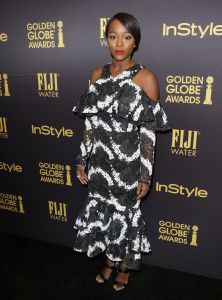 HFPA and InStyle Miss Golden Globe 2017 party Aja Naomi King