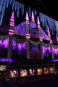 The scene at the Saks Holiday Window unveiling.