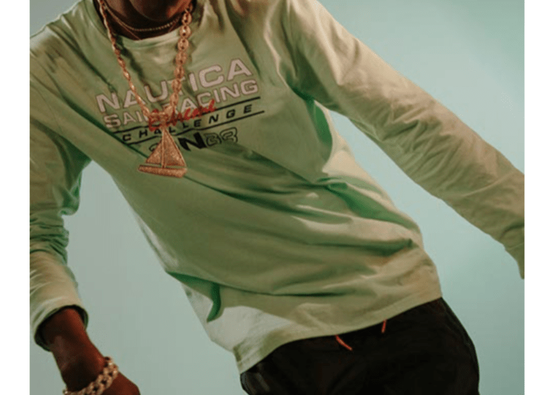 Lil Yachty in a piece from the capsule collection.