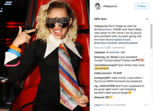 Miley Cyrus Instagram
