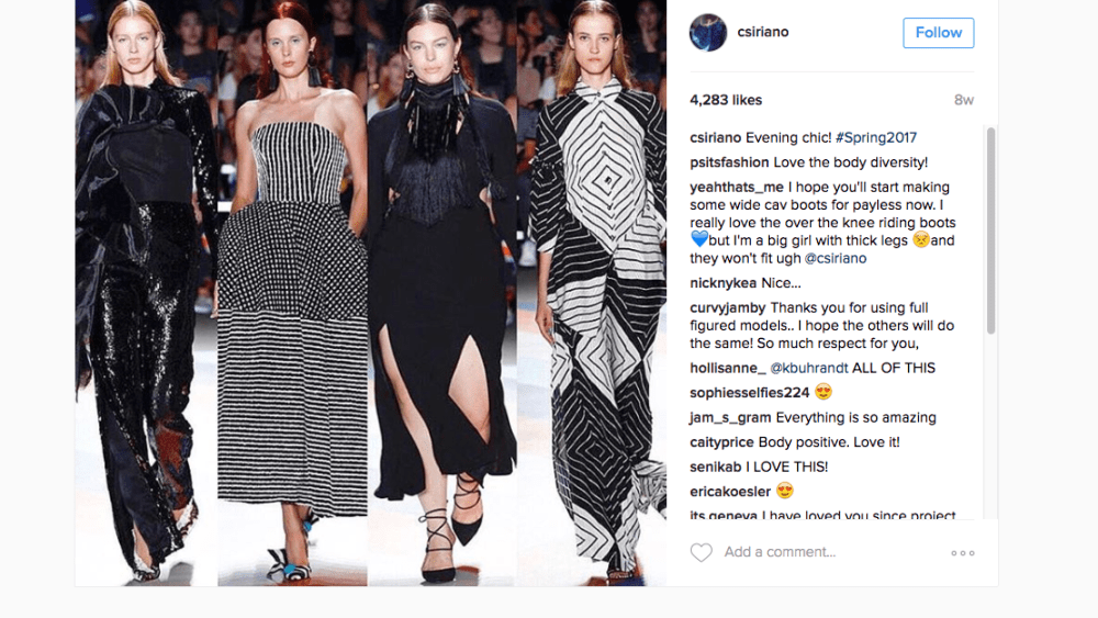 Christian Siriano on Instagram