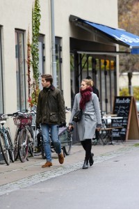 Street style at the Copenhagen Film Festival.