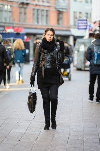 Street style at the Copenhagen Film Festival.