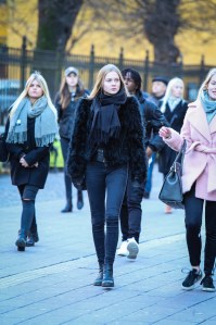 Street style at the Copenhagen Film Festival.