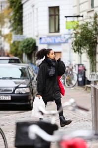 Street style at the Copenhagen Film Festival.