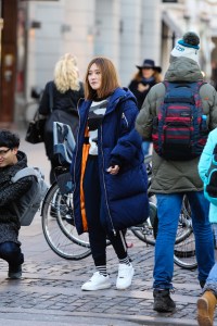 Street style at the Copenhagen Film Festival.