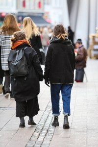 Street style at the Copenhagen Film Festival.