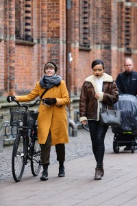Street style at the Copenhagen Film Festival.