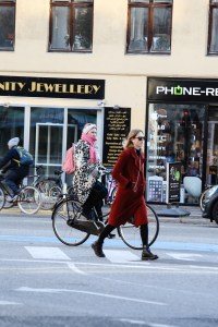 Street style at the Copenhagen Film Festival.