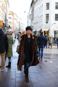 Street style at the Copenhagen Film Festival.