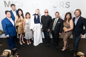 Kate Hudson, Michael Kors, Lance Lepere and Valiram Group members
